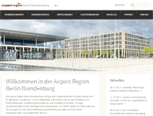 Tablet Screenshot of airport-region.de